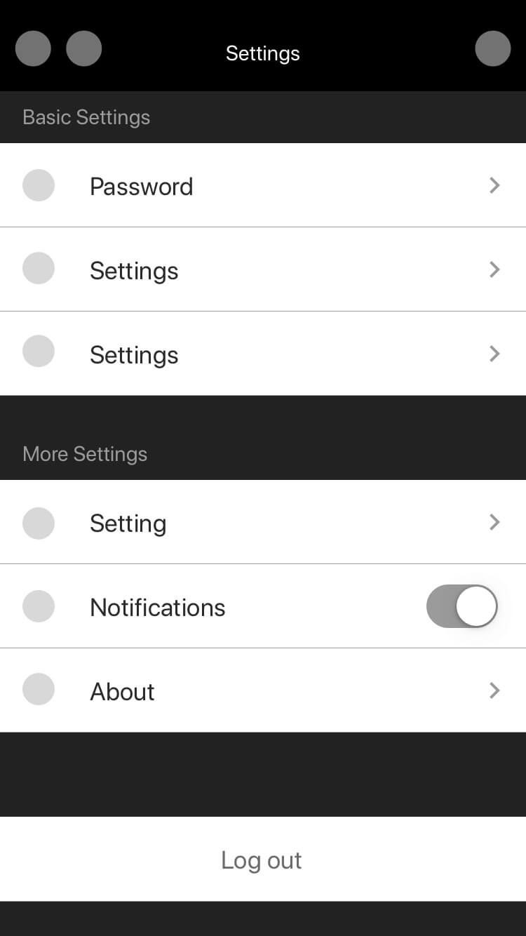 Home settings ux