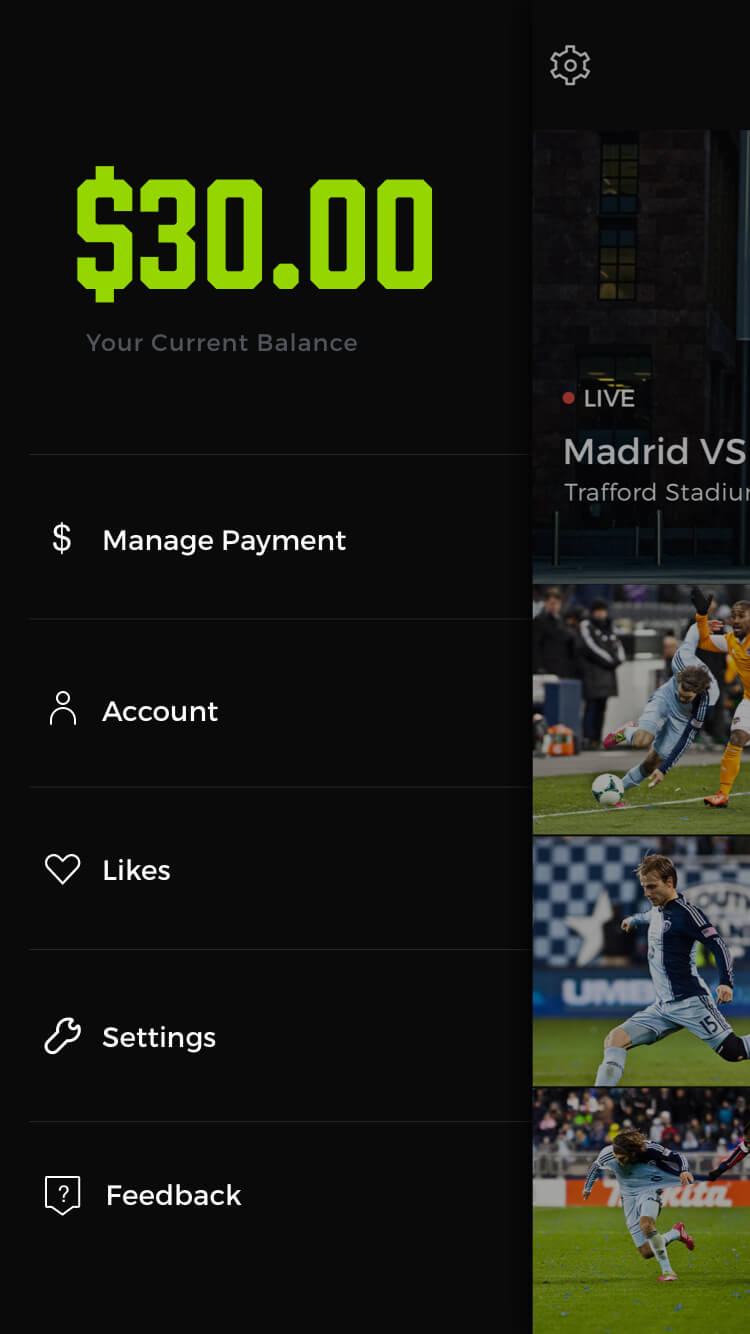 Main Open Menu