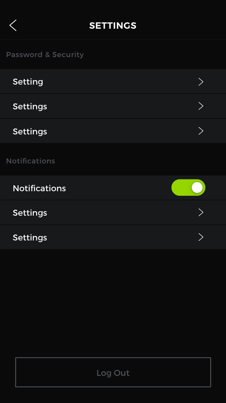 Settings