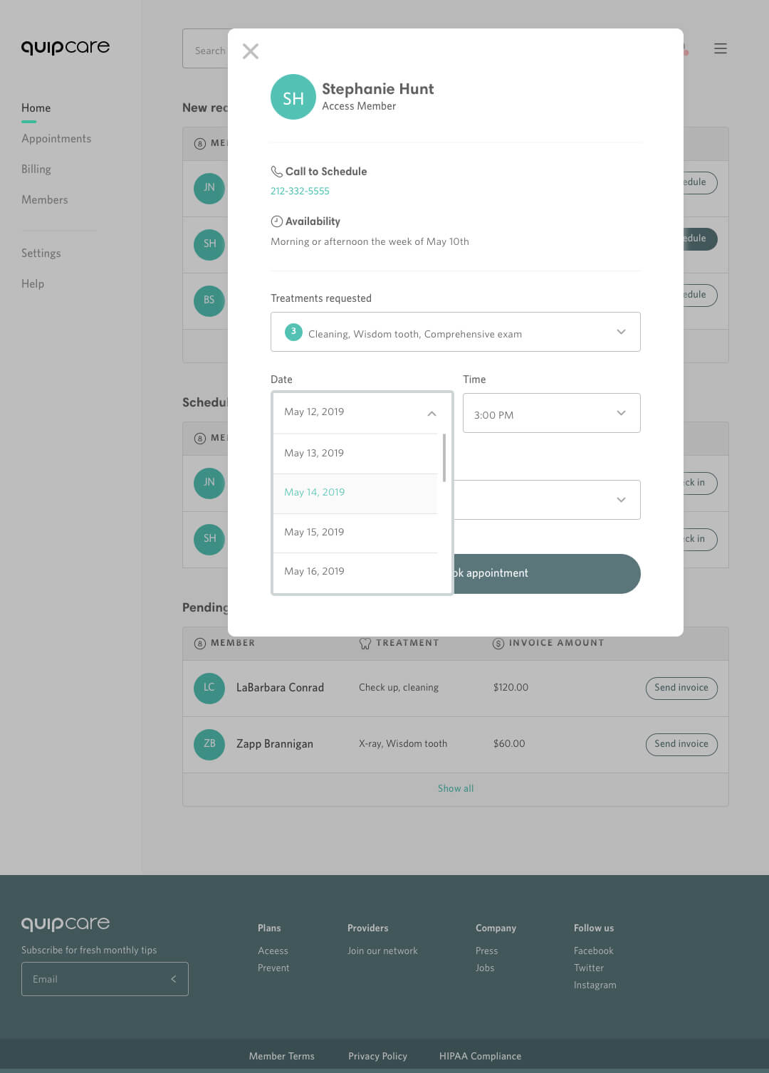 Provider-Dashboard-Home-V4 – Modal-Set Schedule 3