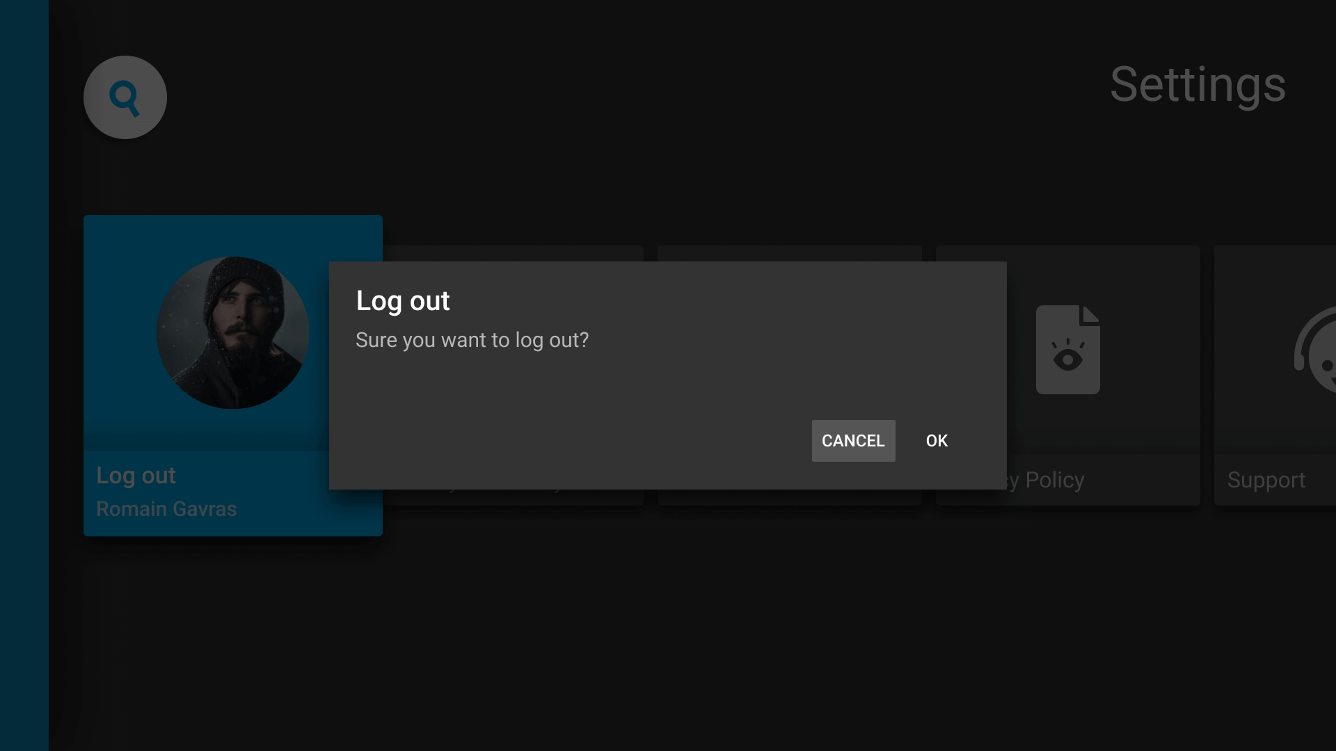 Settings-logging-out-popup